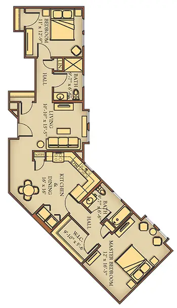 Floorplan of Chandler Hall, Assisted Living, Nursing Home, Independent Living, CCRC, Newtown, PA 12