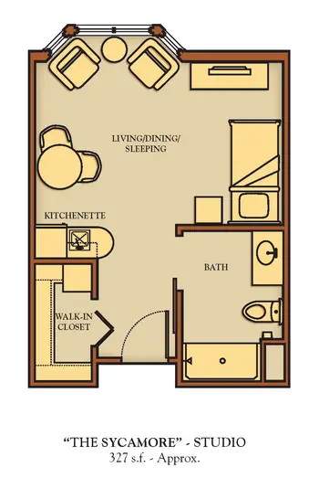 Floorplan of Chandler Hall, Assisted Living, Nursing Home, Independent Living, CCRC, Newtown, PA 17