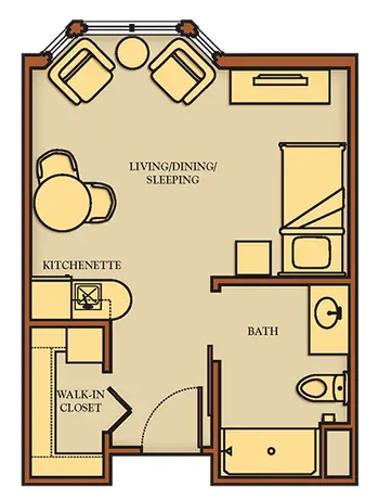 Floorplan of Chandler Hall, Assisted Living, Nursing Home, Independent Living, CCRC, Newtown, PA 18