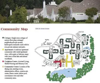 Campus Map of Collington, Assisted Living, Nursing Home, Independent Living, CCRC, Mitchellville, MD 2