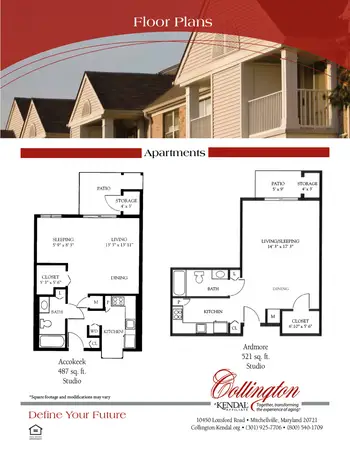 Floorplan of Collington, Assisted Living, Nursing Home, Independent Living, CCRC, Mitchellville, MD 1