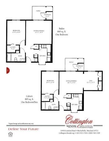 Floorplan of Collington, Assisted Living, Nursing Home, Independent Living, CCRC, Mitchellville, MD 2