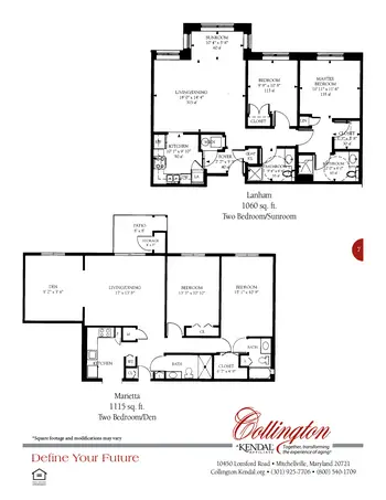 Floorplan of Collington, Assisted Living, Nursing Home, Independent Living, CCRC, Mitchellville, MD 7