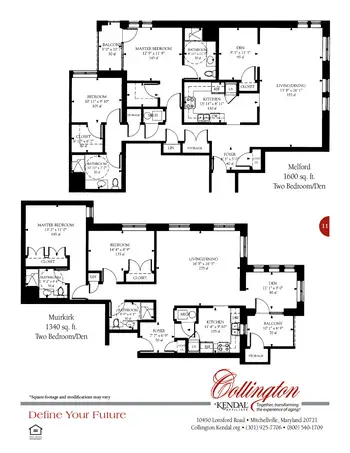 Floorplan of Collington, Assisted Living, Nursing Home, Independent Living, CCRC, Mitchellville, MD 11