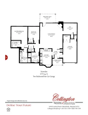 Floorplan of Collington, Assisted Living, Nursing Home, Independent Living, CCRC, Mitchellville, MD 18