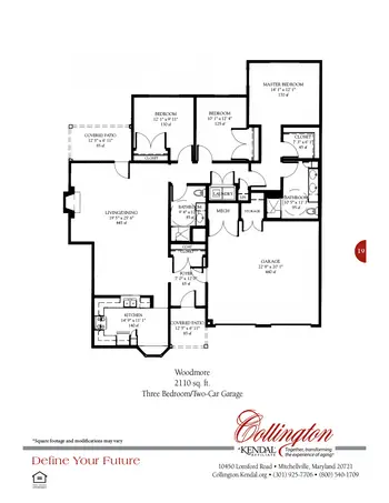 Floorplan of Collington, Assisted Living, Nursing Home, Independent Living, CCRC, Mitchellville, MD 19