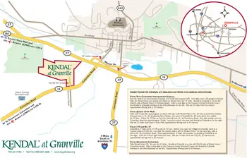 Campus Map of Kendal at Granville, Assisted Living, Nursing Home, Independent Living, CCRC, Granville, OH 3