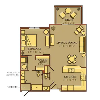 Floorplan of Kendal at Granville, Assisted Living, Nursing Home, Independent Living, CCRC, Granville, OH 20