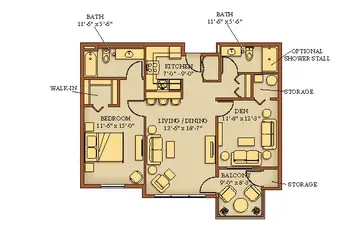 Floorplan of Kendal at Hanover, Assisted Living, Nursing Home, Independent Living, CCRC, Hanover, NH 13