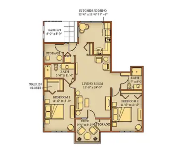 Floorplan of Kendal at Hanover, Assisted Living, Nursing Home, Independent Living, CCRC, Hanover, NH 16