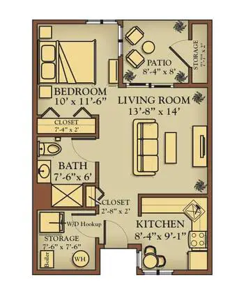 Floorplan of Kendal at Ithaca, Assisted Living, Nursing Home, Independent Living, CCRC, Ithaca, NY 5