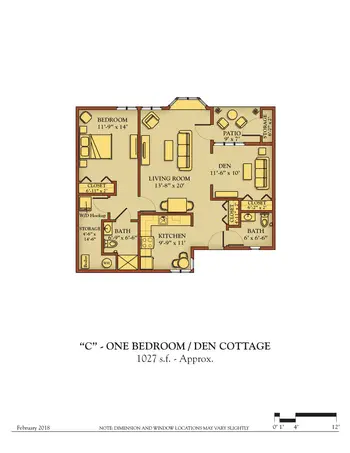 Floorplan of Kendal at Ithaca, Assisted Living, Nursing Home, Independent Living, CCRC, Ithaca, NY 17
