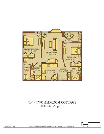 Floorplan of Kendal at Ithaca, Assisted Living, Nursing Home, Independent Living, CCRC, Ithaca, NY 18