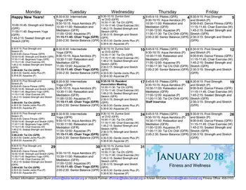 Activity Calendar of Kendal at Lexington, Assisted Living, Nursing Home, Independent Living, CCRC, Lexington, VA 3