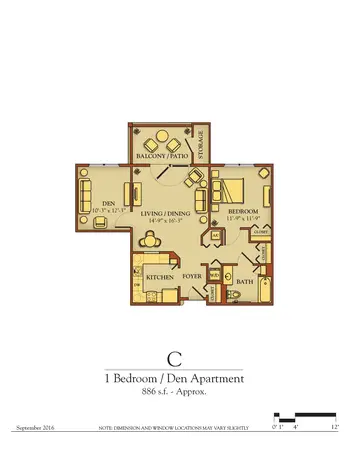 Floorplan of Kendal at Lexington, Assisted Living, Nursing Home, Independent Living, CCRC, Lexington, VA 3