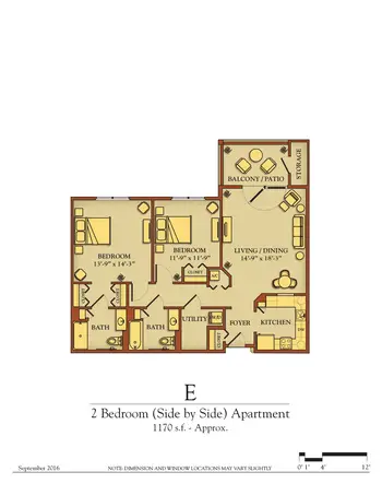 Floorplan of Kendal at Lexington, Assisted Living, Nursing Home, Independent Living, CCRC, Lexington, VA 5