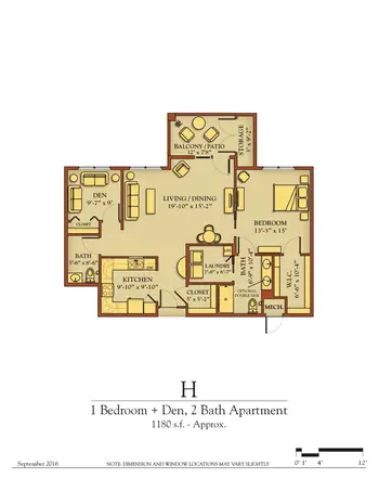 Floorplan of Kendal at Lexington, Assisted Living, Nursing Home, Independent Living, CCRC, Lexington, VA 8