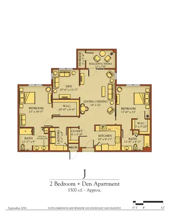 Floorplan of Kendal at Lexington, Assisted Living, Nursing Home, Independent Living, CCRC, Lexington, VA 10