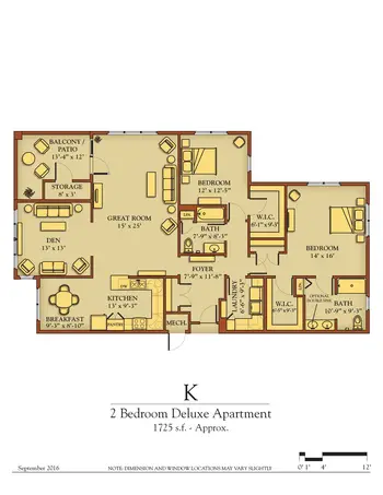 Floorplan of Kendal at Lexington, Assisted Living, Nursing Home, Independent Living, CCRC, Lexington, VA 11