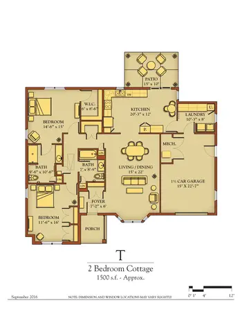 Floorplan of Kendal at Lexington, Assisted Living, Nursing Home, Independent Living, CCRC, Lexington, VA 20