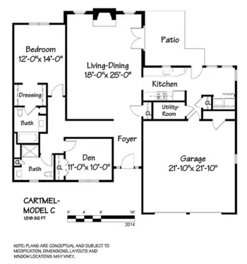 Floorplan of Kendal Crosslands Communities, Assisted Living, Nursing Home, Independent Living, CCRC, Kennett Square, PA 3