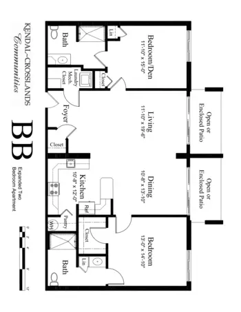 Floorplan of Kendal Crosslands Communities, Assisted Living, Nursing Home, Independent Living, CCRC, Kennett Square, PA 5