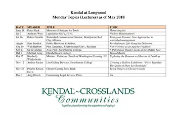 Activity Calendar of Kendal Crosslands Communities, Assisted Living, Nursing Home, Independent Living, CCRC, Kennett Square, PA 9