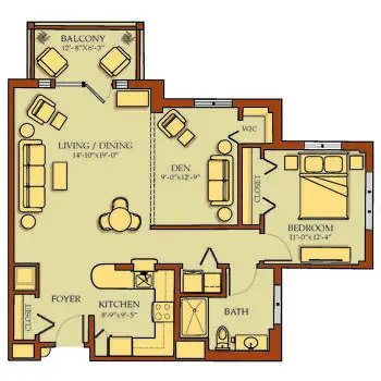 Floorplan of Kendal on Hudson, Assisted Living, Nursing Home, Independent Living, CCRC, Sleepy Hollow, NY 7