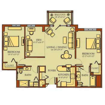 Floorplan of Kendal on Hudson, Assisted Living, Nursing Home, Independent Living, CCRC, Sleepy Hollow, NY 9