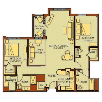 Floorplan of Kendal on Hudson, Assisted Living, Nursing Home, Independent Living, CCRC, Sleepy Hollow, NY 11
