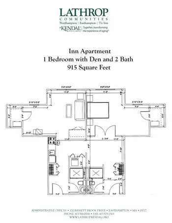 Floorplan of Lathrop Community, Assisted Living, Nursing Home, Independent Living, CCRC, Easthampton, MA 7