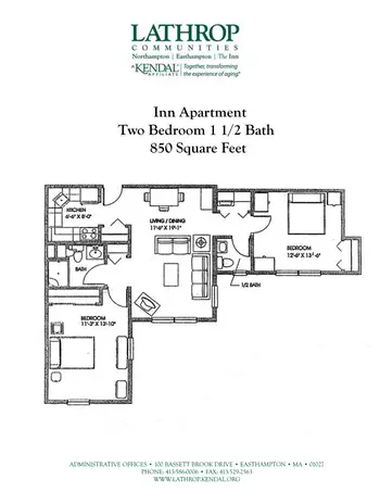 Floorplan of Lathrop Community, Assisted Living, Nursing Home, Independent Living, CCRC, Easthampton, MA 8