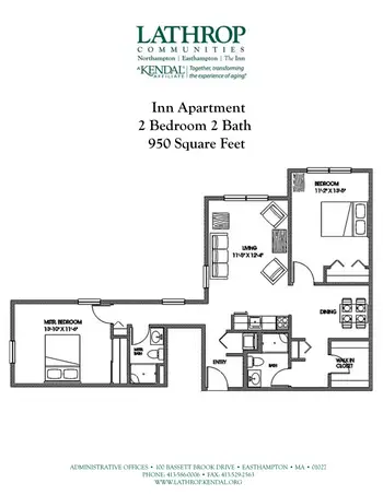Floorplan of Lathrop Community, Assisted Living, Nursing Home, Independent Living, CCRC, Easthampton, MA 9