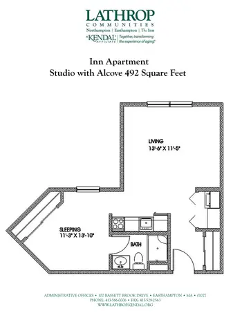 Floorplan of Lathrop Community, Assisted Living, Nursing Home, Independent Living, CCRC, Easthampton, MA 10