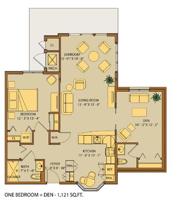 Floorplan of Kendal at Oberlin, Assisted Living, Nursing Home, Independent Living, CCRC, Oberlin, OH 3