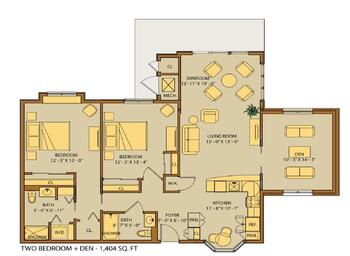 Floorplan of Kendal at Oberlin, Assisted Living, Nursing Home, Independent Living, CCRC, Oberlin, OH 8