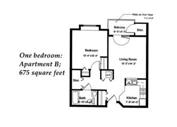 Floorplan of Kendal at Oberlin, Assisted Living, Nursing Home, Independent Living, CCRC, Oberlin, OH 12