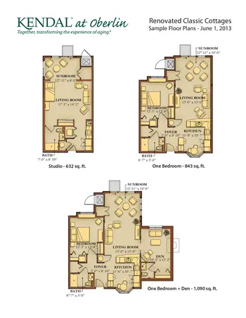 Floorplan of Kendal at Oberlin, Assisted Living, Nursing Home, Independent Living, CCRC, Oberlin, OH 16