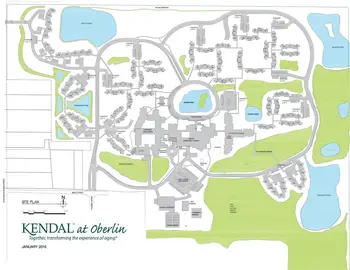 Campus Map of Kendal at Oberlin, Assisted Living, Nursing Home, Independent Living, CCRC, Oberlin, OH 1