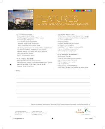 Floorplan of La Posada, Assisted Living, Nursing Home, Independent Living, CCRC, Palm Beach Gardens, FL 17