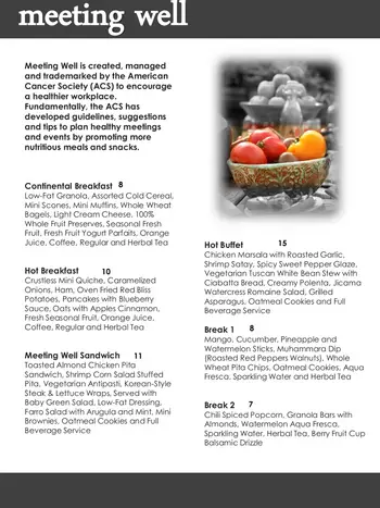 Dining menu of Landis Homes, Assisted Living, Nursing Home, Independent Living, CCRC, Lititz, PA 11