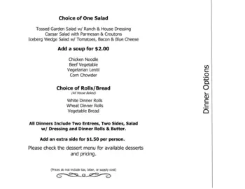 Dining menu of Landis Homes, Assisted Living, Nursing Home, Independent Living, CCRC, Lititz, PA 6