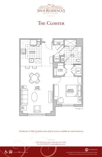 Floorplan of Sinai Residences Boca Raton, Assisted Living, Nursing Home, Independent Living, CCRC, Boca Raton, FL 5