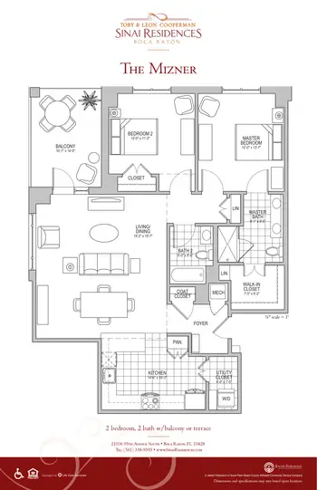 Floorplan of Sinai Residences Boca Raton, Assisted Living, Nursing Home, Independent Living, CCRC, Boca Raton, FL 18