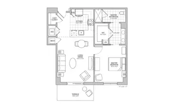 Floorplan of Sinai Residences Boca Raton, Assisted Living, Nursing Home, Independent Living, CCRC, Boca Raton, FL 4