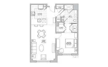 Floorplan of Sinai Residences Boca Raton, Assisted Living, Nursing Home, Independent Living, CCRC, Boca Raton, FL 6
