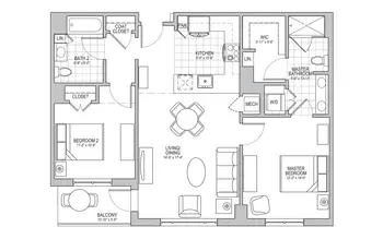 Floorplan of Sinai Residences Boca Raton, Assisted Living, Nursing Home, Independent Living, CCRC, Boca Raton, FL 10