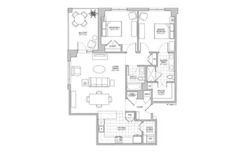 Floorplan of Sinai Residences Boca Raton, Assisted Living, Nursing Home, Independent Living, CCRC, Boca Raton, FL 19