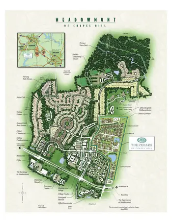 Campus Map of Cedars of Chapel Hill, Assisted Living, Nursing Home, Independent Living, CCRC, Chapel Hill, NC 2
