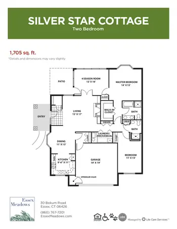Floorplan of Essex Meadows, Assisted Living, Nursing Home, Independent Living, CCRC, Essex, CT 10